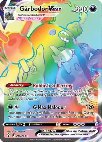 Garbodor VMAX (Secret) 216/203