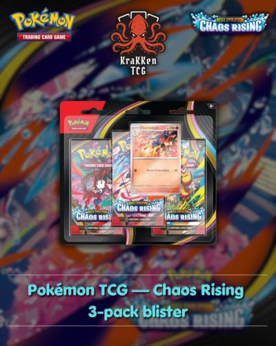 Pokémon TCG — Chaos Rising 3-pack blister