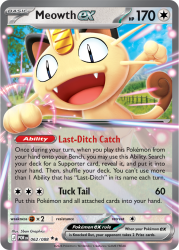 Meowth ex 062/088