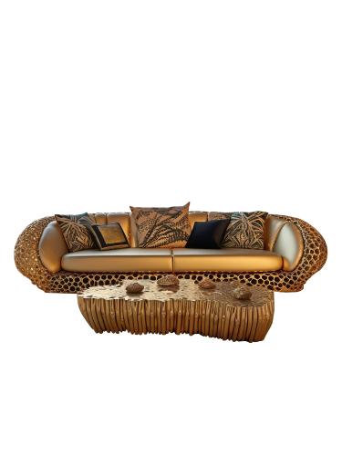 Art coffee table بالنحاس راقية أثاث فاخر جناح عالمي