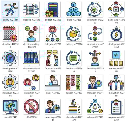 ايقونات الأعمال