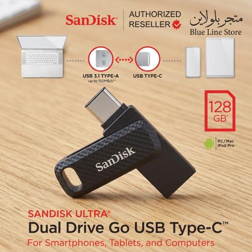 SanDisk 128GB Ultra Dual Drive Go USB Type-C Flash Drive@