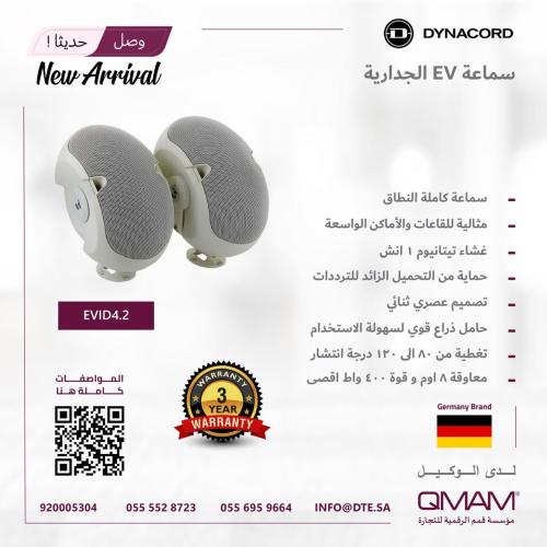سماعة جدارية DYNACORD EV-ID4.2 عالية الأداء – تصمي...
