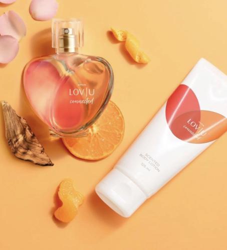 مجموعة عطر لوڤ بارفيوم مع لوشن من أفون