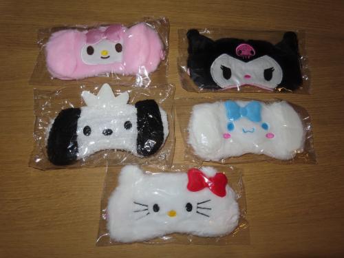 Sleep mask with Sanrio characters