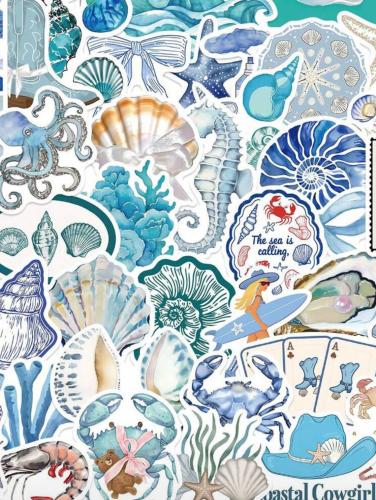 Marine-themed stickers