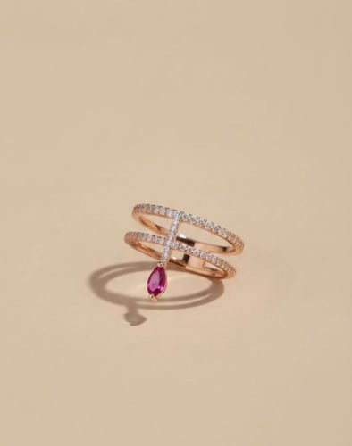 Rose gold ring