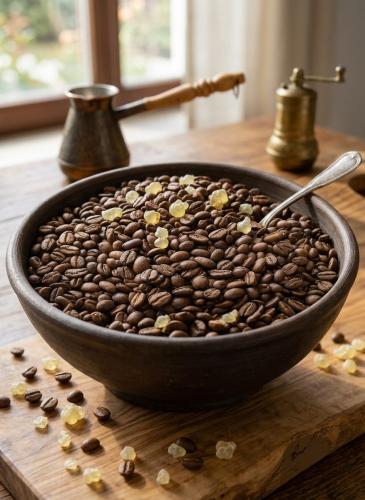 قهوة تركيه وسط بالمستكة مطحون