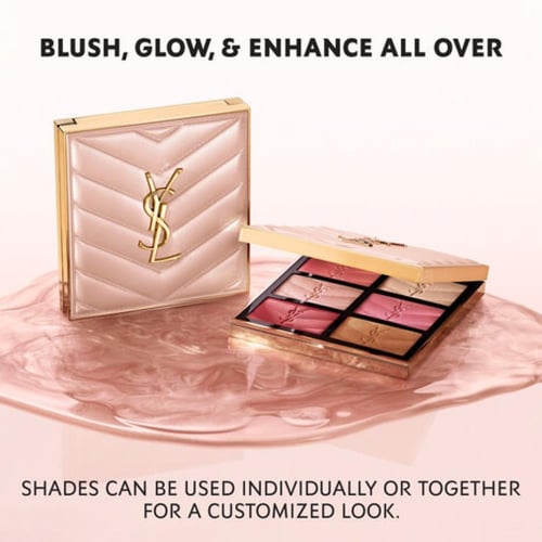 ايف سان لوران باليت بلاشر مع اضاءة قولدن اوسيس 6 ل...