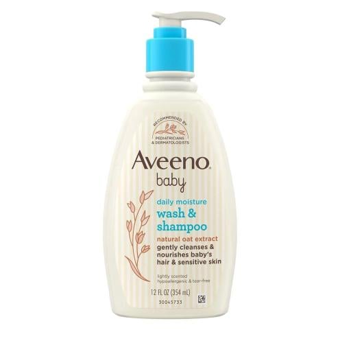 شامبو وغسول أطفال من أفينو للترطيب اليومي 354 مل