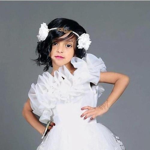 طوق ورد بناتي مع اللؤلؤ