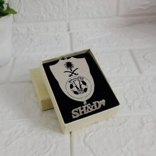 تعليقة سيارة نادي الأهلي بالاسم – تصميم حسب الطلب