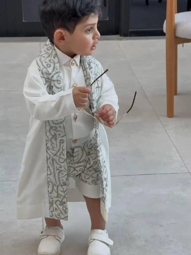طقم العيد الملكي للأطفال (3 قطع) – كولكشن 2026 للأ...