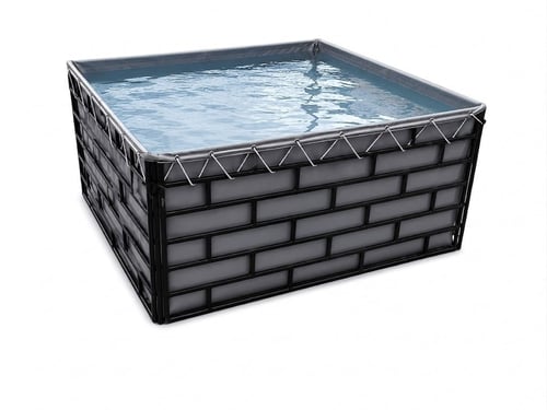 حوض مياه 2 × 2 × 90 سم بدون تصريف