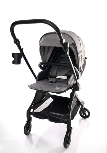 عربة طفل اتجاهين ( كفرات تدور 360 درجة )