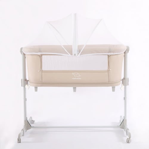 سرير طفل بجانب سرير الأم ( يفتح على سرير الام )