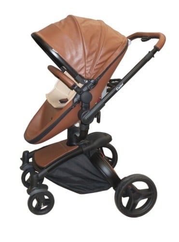 عربة طفل ( جلد فخم )