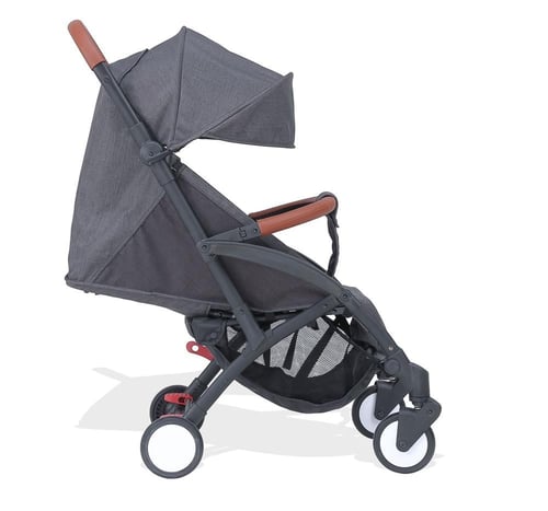 عربة أطفال خفيفة الوزن بظهر مائل ومظلة مناسبة للأط...