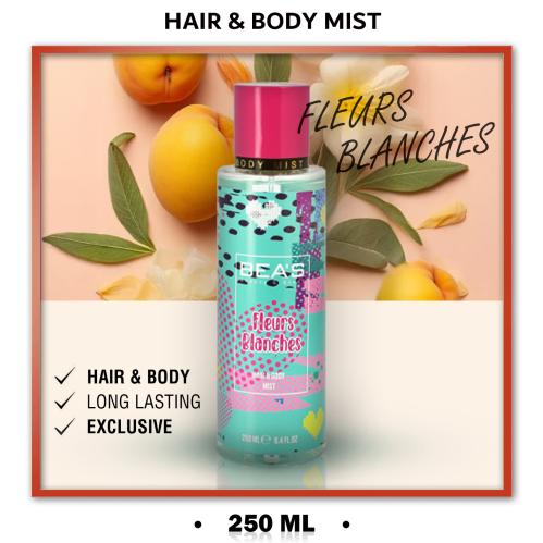 معطر الأزهار البيضاء للشعر والجسم