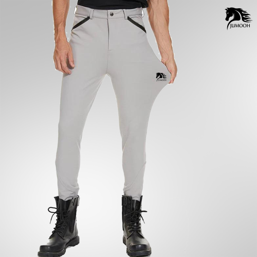 بنطلون فروسية رجالي (رمادي)
