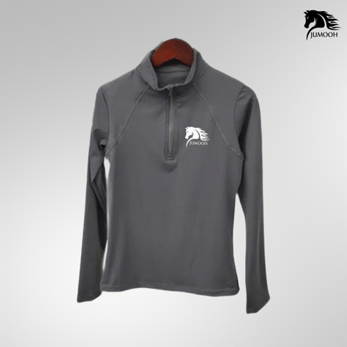 بلوزة بأكمام طويلة (رمادي)