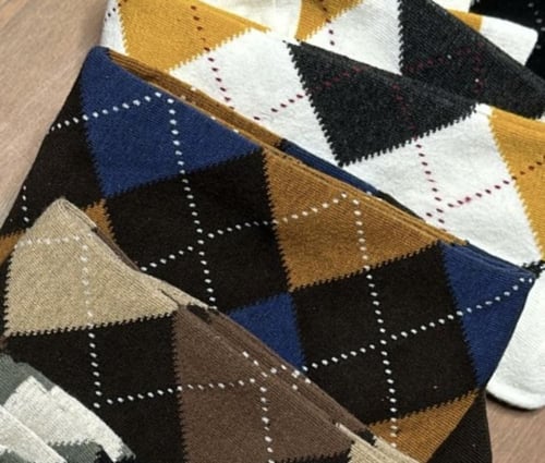 شراب مخطط ازرق واسود (فري سايز)