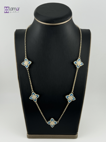 Z18SNTS158 عقد نجمة لمار مُطعم بحجر التركواز