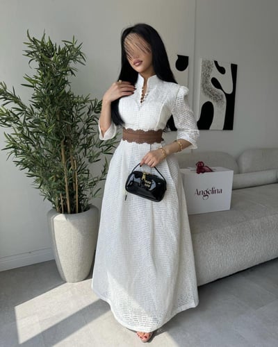 فستان ميدي دانتيل جبير G295