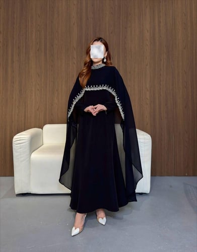 فستان اسود ساتر