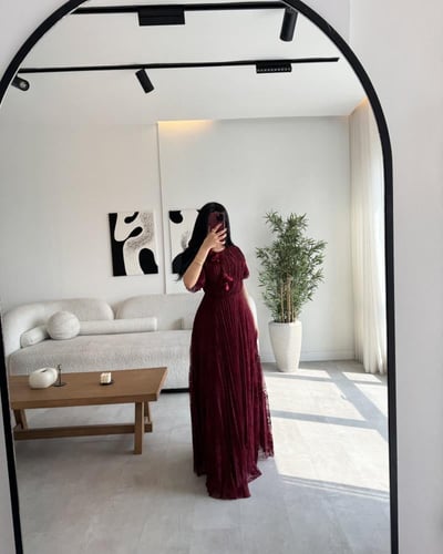 فستان عودي دانتيل G293