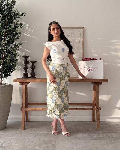 طقم بلوزه تنوره G219