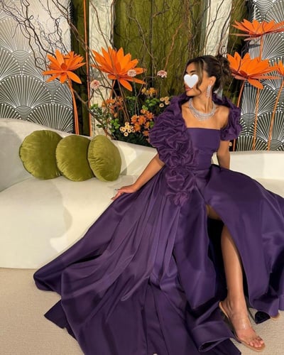 فستان ليلكي فاتح