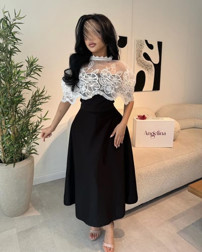 فستان قصير اسود G200