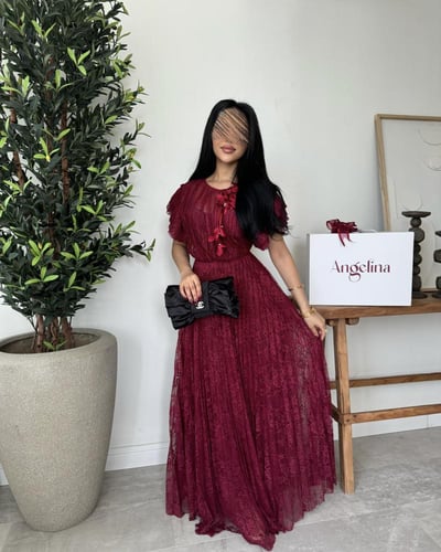 فستان عودي دانتيل G293