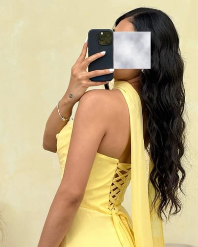 فستان ناعم اصفر