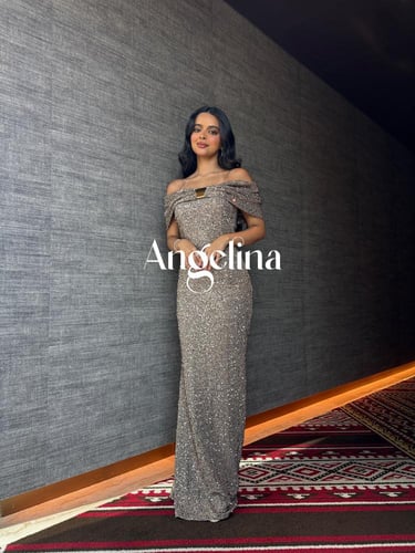 فستان سهرة جلكسي ترتر