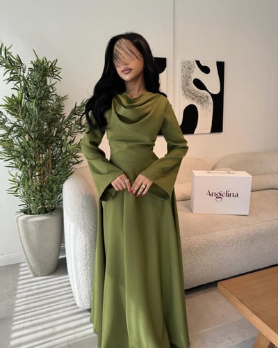 فستان ميدي ناعم تفاحي G147