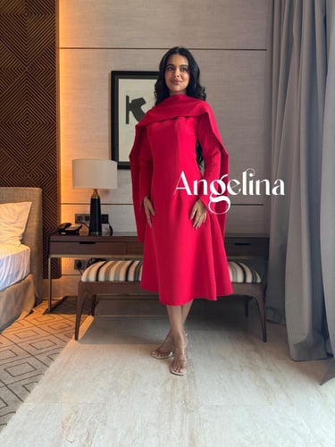 فستان احمر قصير