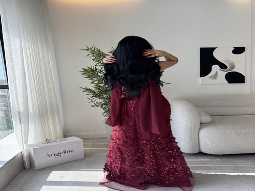 فستان عودي سهرة G114