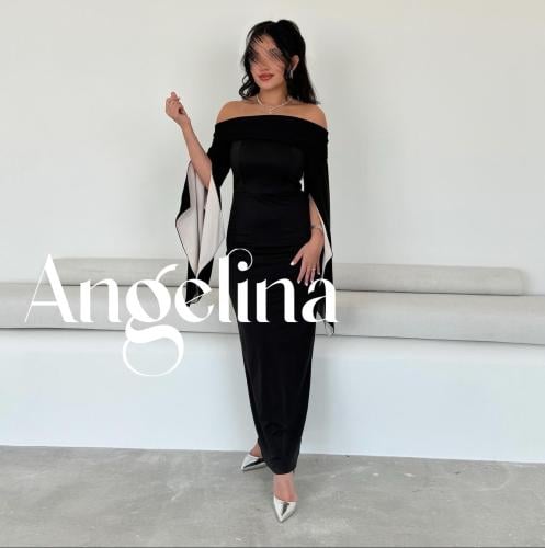 فستان اسود وابيض