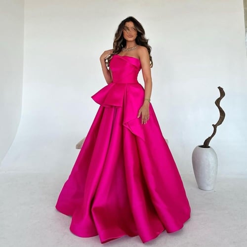 فستان سهرة فوشي