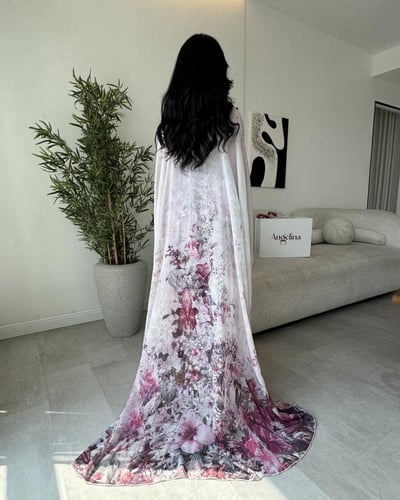 فستان ناعم شيفون مشجر G264