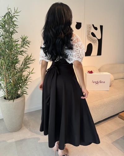 فستان قصير اسود G200