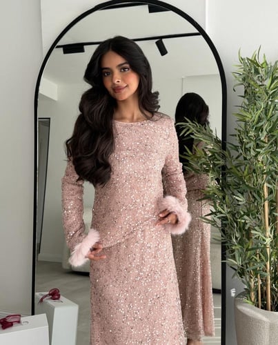 طقم لحمي ممزوج بالترتر G126