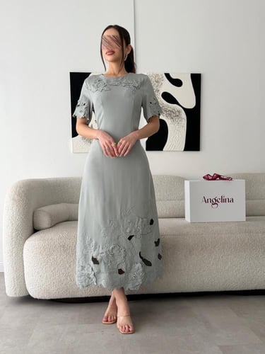 فستان ميد تيفاني راقي G245