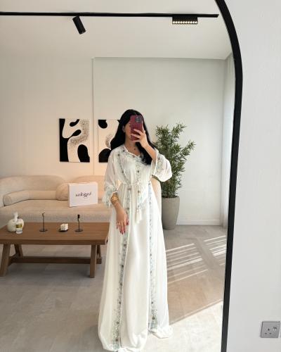 جلابيه سكري قطعتين مطرزه G186