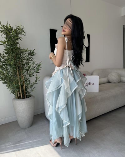 طقم تنوره بلوزه بيج وتيفاني G273