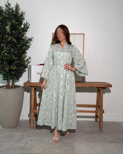 جلابيه ناعمه لون تيفاني G150