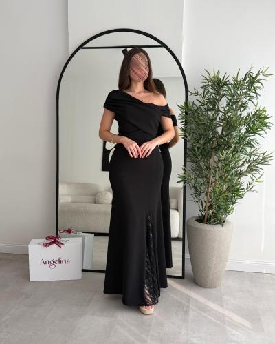 فستان اسود ناعم G101