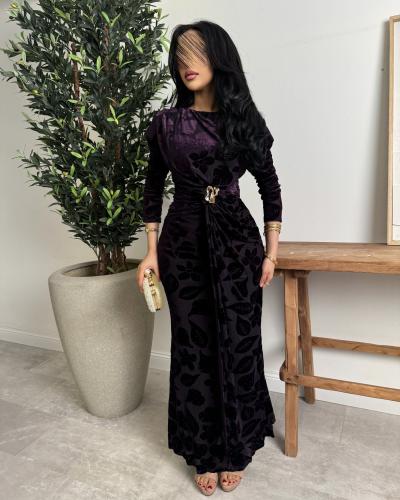 فستان موف ناعم